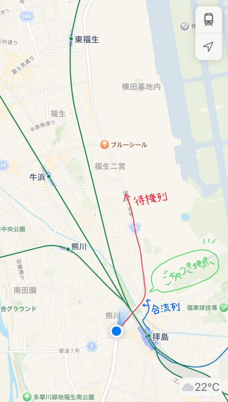 横田基地友好祭待機列