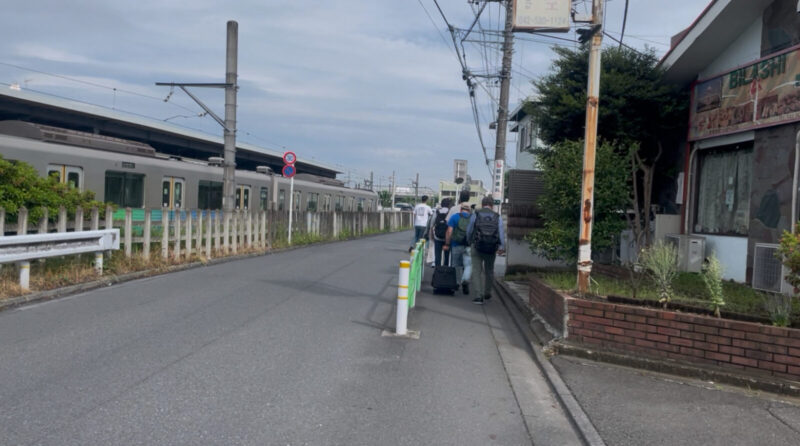 横田基地友好祭待機列