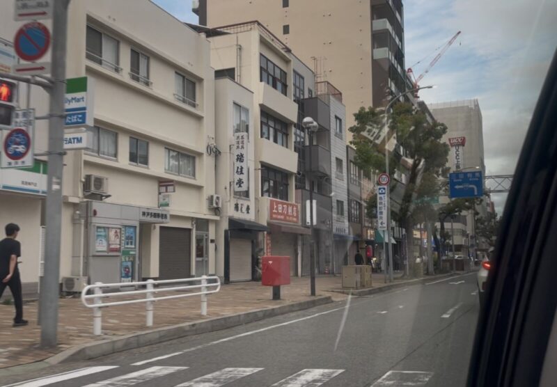 タクシーの車窓